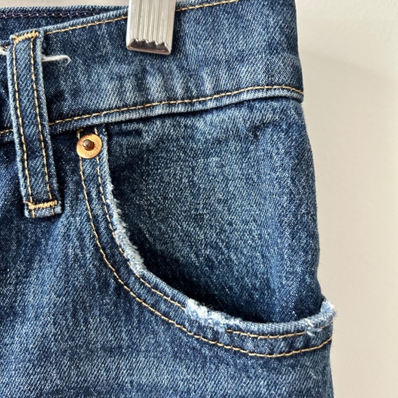 GAP Women's Mom High Rise Denim Jeans Size 10 Tall Tapered Leg Medium Wash - Picture 4 of 15